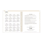 Day Designer Navy Stripe Daily/Monthly Planner, Horizontal Stripe Artwork, 10 x 8, Navy/White Cover, 12-Month (Jan-Dec): 2025