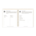 Day Designer Navy Stripe Daily/Monthly Planner, Horizontal Stripe Artwork, 10 x 8, Navy/White Cover, 12-Month (Jan-Dec): 2025
