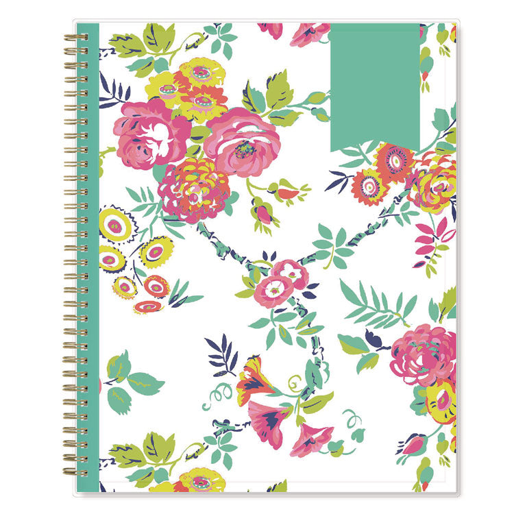 Day Designer Peyton Create-Your-Own Cover Weekly/Monthly Planner, Floral Artwork, 11 x 8.5, White, 12-Month (Jan-Dec): 2025