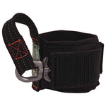 Squids 3122 Pull-On Wrist Tool Lanyard with Carabiner Anchor, 5 lb Max Working Capacity, 7" Long, Black