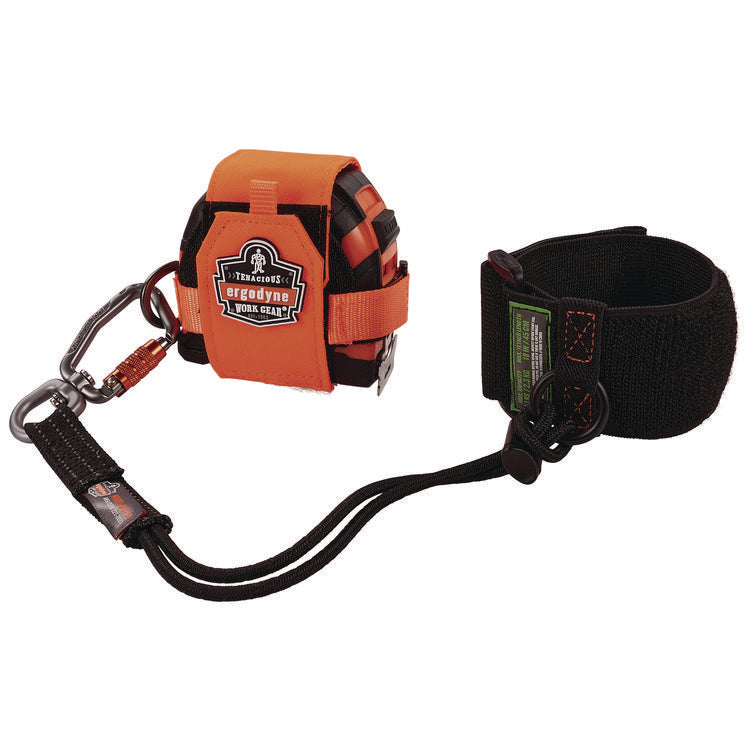 Squids 3123 Tool Wristband with D-Ring Anchor, 5 lb Max Working Capacity, 18" Long, Black
