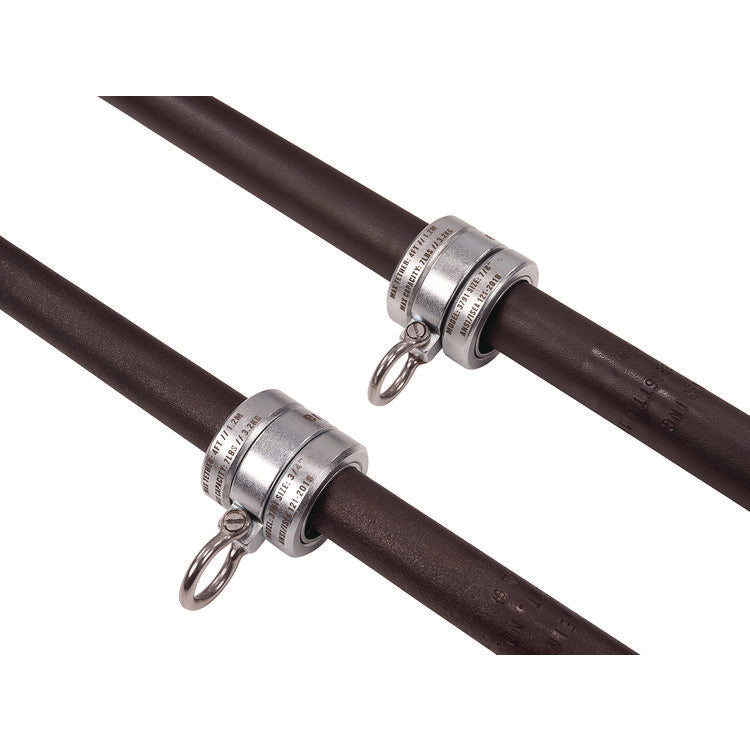 Squids 3791 Sleever/Connecting Bar Lock Collar with Tool Attachment Point, 7 lb Max Working Capacity, 0.75" Long, Silver