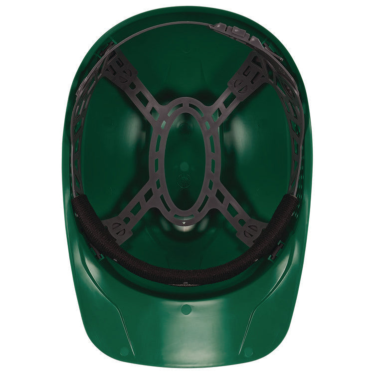 Skullerz 8951 Vented Hard Shell Bump Cap, Short Brim, Green