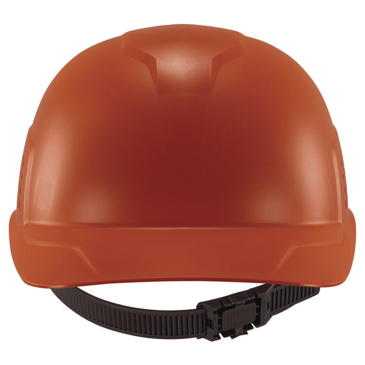 Skullerz 8951 Vented Hard Shell Bump Cap, Short Brim, Orange