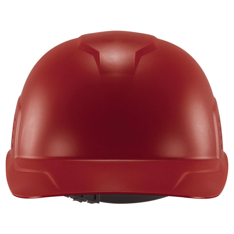 Skullerz 8951 Vented Hard Shell Bump Cap, Short Brim, Red