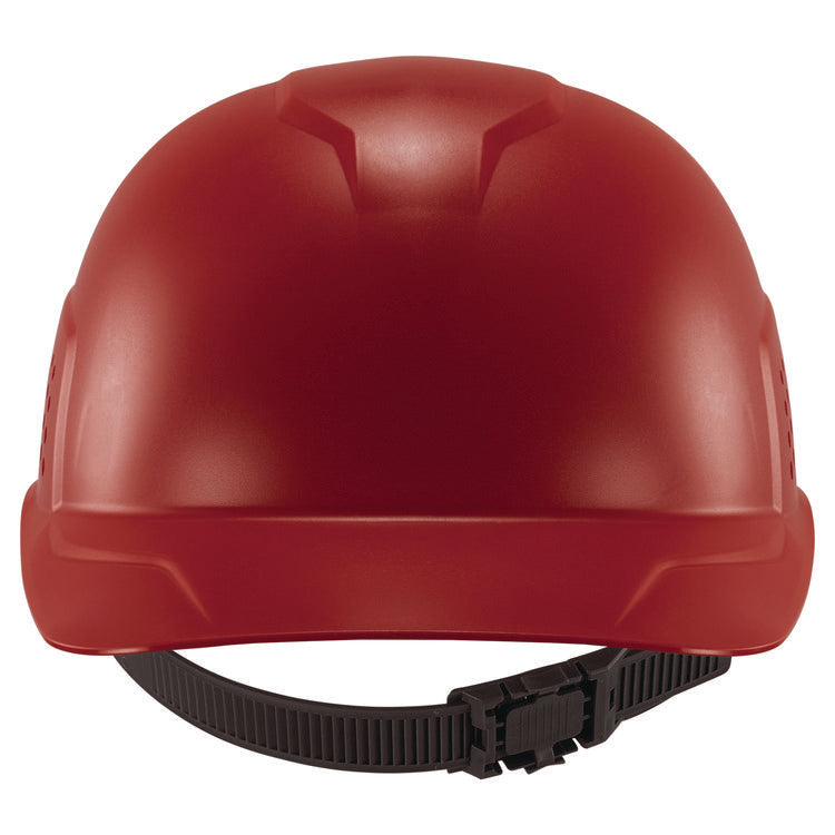 Skullerz 8951 Vented Hard Shell Bump Cap, Short Brim, Red