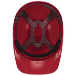 Skullerz 8951 Vented Hard Shell Bump Cap, Short Brim, Red