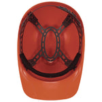 Skullerz 8952 Hard Shell Bump Cap, Short Brim, Orange