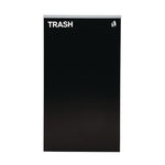 29 Gallon Trash/Recycling Cans, Steel, Blue Cans/Bottles Recycling Can w/Mixed Lid, Green Compost and Black Trash w/Sq Lid