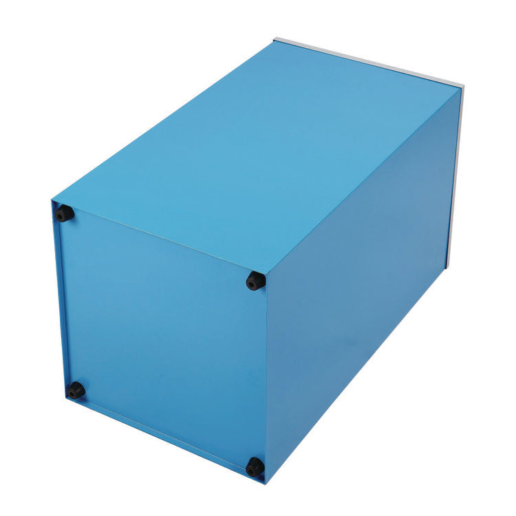 29 Gallon Trash/Recycling Cans, Steel, Blue Can with Mixed Lid