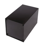 29 Gallon Trash/Recycling Cans, Steel, Black Can with Square Lid