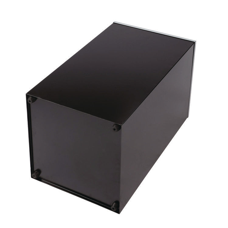 29 Gallon Trash/Recycling Cans, Steel, Black Can with Square Lid