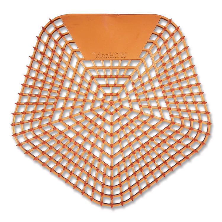 Anti-Splash Urinal Screen, Mango Mist Scent, Orange, 0.11 oz, 10/Box