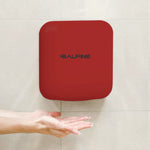 Hemlock Commercial Automatic 120V Hand Dryer, 6.68 x 11.41 x 12.31, Stainless Steel, Red