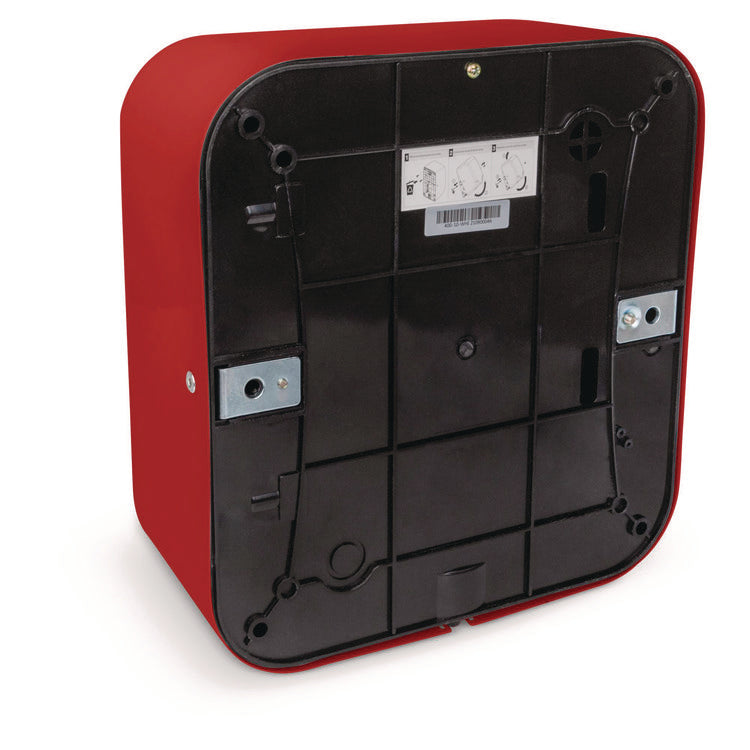 Hemlock Commercial Automatic 120V Hand Dryer, 6.68 x 11.41 x 12.31, Stainless Steel, Red