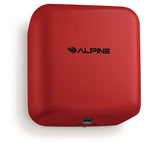 Hemlock Commercial Automatic 120V Hand Dryer, 6.68 x 11.41 x 12.31, Stainless Steel, Red