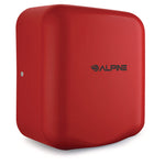 Hemlock Commercial Automatic 120V Hand Dryer, 6.68 x 11.41 x 12.31, Stainless Steel, Red