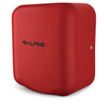 Hemlock Commercial Automatic 120V Hand Dryer, 6.68 x 11.41 x 12.31, Stainless Steel, Red