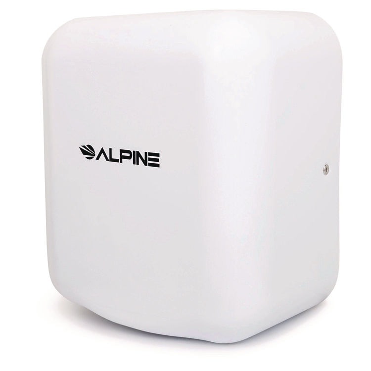 Hemlock Commercial 220V Automatic Hand Dryer, 6.68 x 11.41 x 12.31, Stainless Steel, White