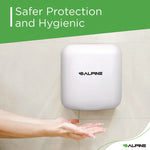 Hemlock Commercial 220V Automatic Hand Dryer, 6.68 x 11.41 x 12.31, Stainless Steel, White