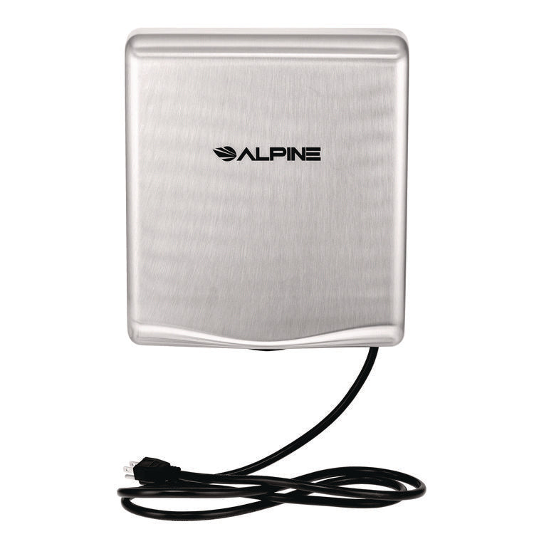 Willow Commercial 120V Automatic Hand Dryer, 3.93 x 11.25 x 12.63, Stainless Steel, Silver