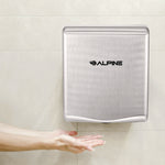 Willow Commercial 120V Automatic Hand Dryer, 3.93 x 11.25 x 12.63, Stainless Steel, Silver