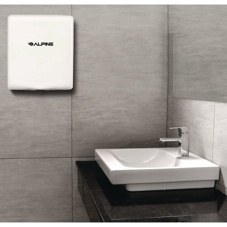 Willow Commercial 120V Automatic Hand Dryer, 3.93 x 11.25 x 12.63, Stainless Steel, White
