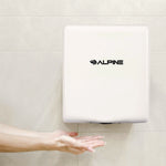 Willow Commercial 120V Automatic Hand Dryer, 3.93 x 11.25 x 12.63, Stainless Steel, White