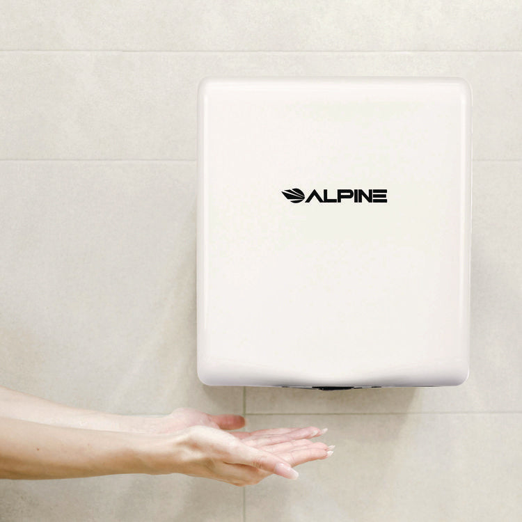 Willow Commercial 120V Automatic Hand Dryer, 3.93 x 11.25 x 12.63, Stainless Steel, White