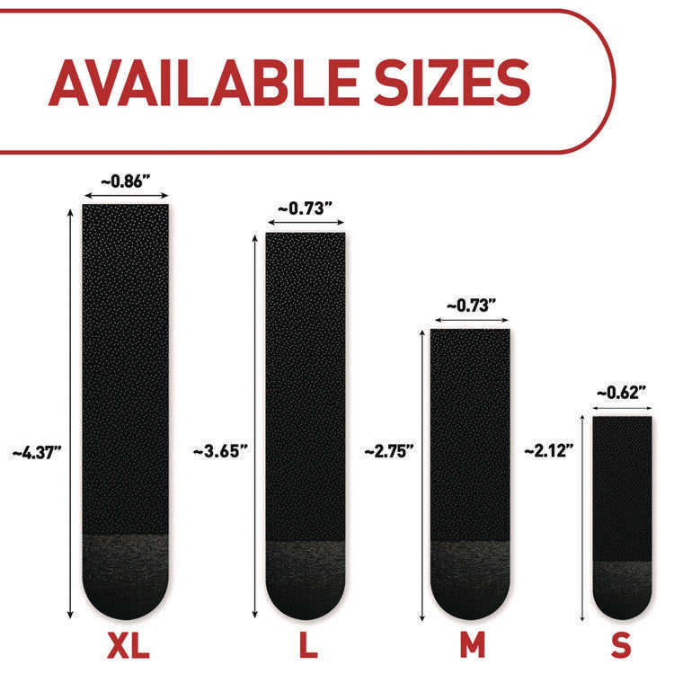 Picture Hanging Strips, X-Large, Removable, Holds up to 20 lbs per 4 Strips, Black, 4 Strip Pairs