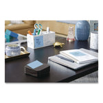 Wave Design Dispenser with Notes, For 3 x 3 Pads, Includes (3) 90-Sheet Simply Serene Collection Colors Pop-up Pads, Black