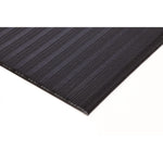 Ribbed Vinyl Anti-Fatigue Mat, 24 X 36, Black