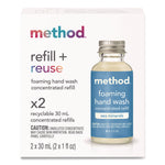 Refill + Reuse Foaming Hand Soap Refill, Sea Minerals, 1 oz Refill Bottle, 2/Pack