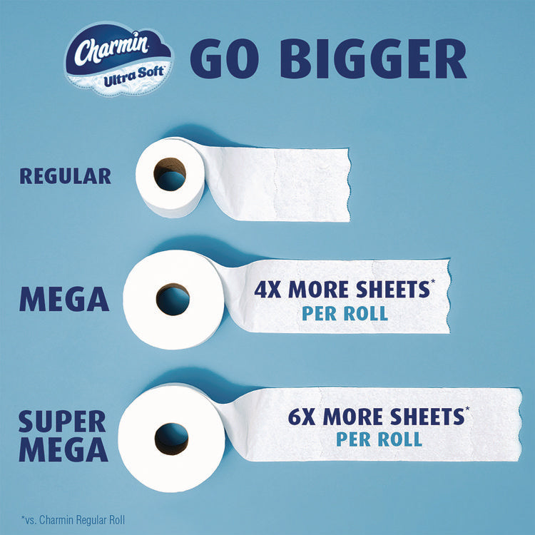 Ultra Soft Bathroom Tissue, Septic Safe, 2-Ply, White, 336 Sheets/Roll, 6 Rolls/Pack