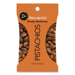 No Shells Smoky Barbecue Pistachios, 2.25 oz Pack, 8/Box