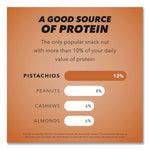 No Shells Smoky Barbecue Pistachios, 2.25 oz Pack, 8/Box