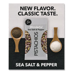 No Shells Sea Salt and Pepper Pistachios, 2.25 oz Pack, 8/Box