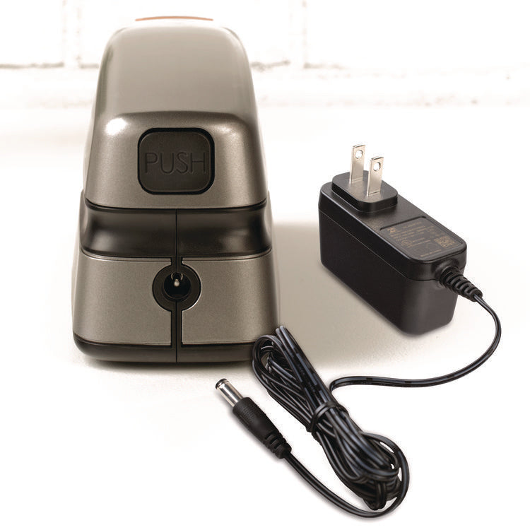 Optima Grip Electric Stapler, 20-Sheet Capacity, Black/silver