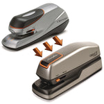 Optima Grip Electric Stapler, 20-Sheet Capacity, Black/silver