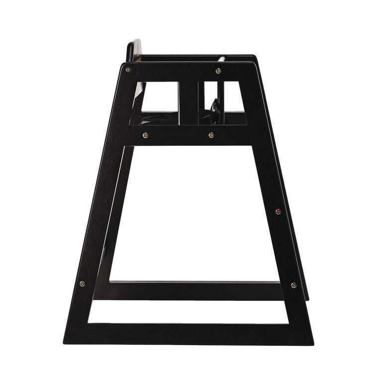 Wooden Stackable High Chair, Supports Up to 50 lb, 29.02" h, Espresso