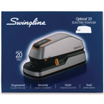 Optima 20 Electric Stapler, 20-Sheet Capacity, Silver