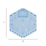 Wave 3d Urinal Deodorizer Screen, Cotton Blossom Scent, Blue, 10/box, 6 Boxes/carton