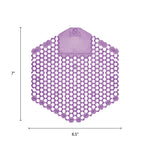 The Wave Urinal Deodorizer, Urinal Screens, Fabulous Scent, 58 G, Purple, 10/box, 6 Boxes/carton