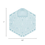 Wave 3d Urinal Deodorizer Screen, Ocean Mist Scent, Blue, 10/box, 6 Boxes/carton