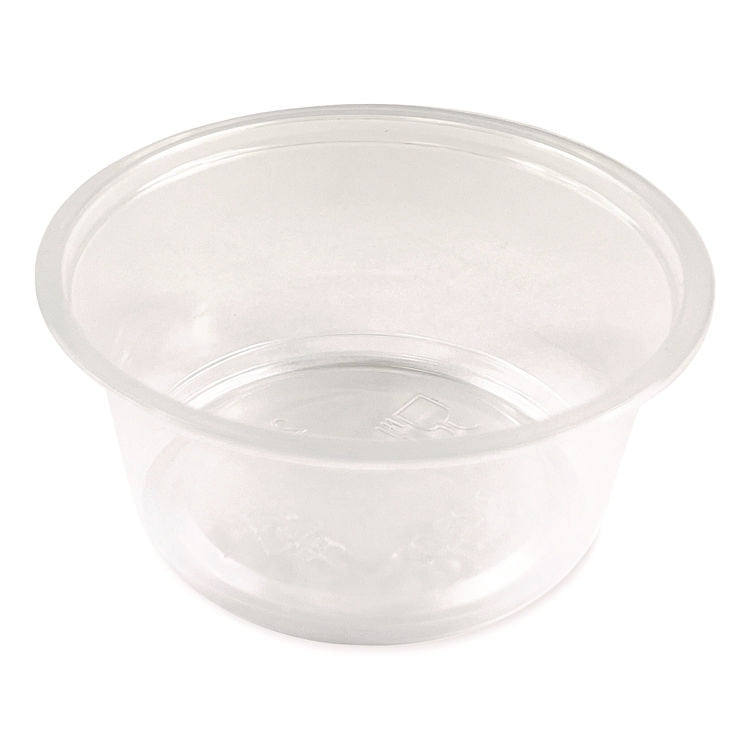 Souffle/Portion Cups, 3.25 oz, Plastic, Translucent, 2,500/Carton