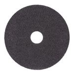High Performance Stripping Floor Pads, 19" Diameter, Black, 5/carton