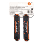Hex Key Fold-Up Tool Set, Two-Piece, Metric/SAE, Black-Oxide/Blue (SAE), Black-Oxide/Red (Metric)