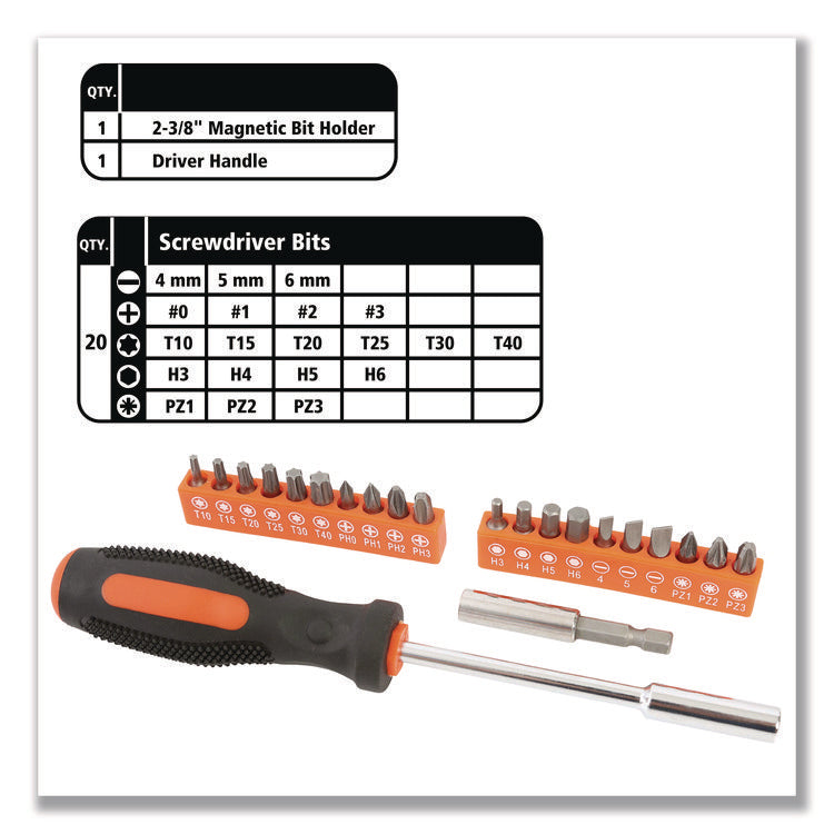 Homeowner's 39-Piece Tool Set, 12.38" x 3" x 7.25" Carry Case