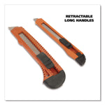 Snap-Off Utility Knife Set, 9 mm Knife, 18 mm Knife, Orange/Black