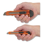 Snap-Off Utility Knife Set, 9 mm Knife, 18 mm Knife, Orange/Black